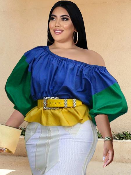 womens plus size tshirt off shoulder plus size patchwork autumn fashion long sleeve cotton color block shirt blouse for ladies evening part, Black
womens plus size tshirt off shoulder plus size patchwork autumn fashion long sleeve cotton color block shirt blouse for ladies evening part, Black