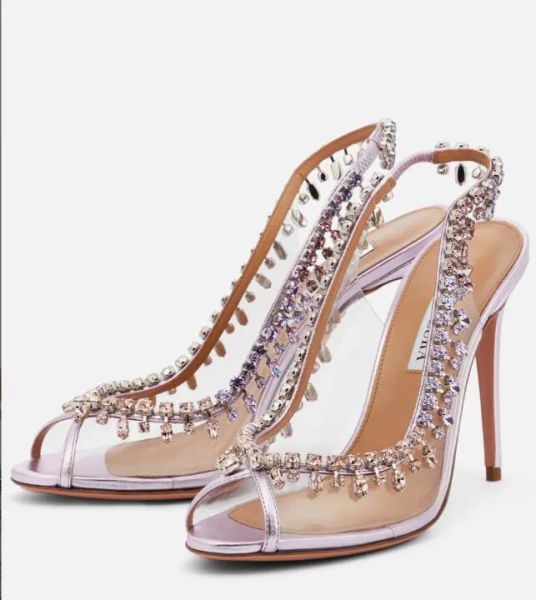 aquzturas pvc designers womens sandals temptation crystal sandals heels crysta buckle party wedding dress shoes heel back strap leather sole, Black
aquzturas pvc designers womens sandals temptation crystal sandals heels crysta buckle party wedding dress shoes heel back strap leather sole, Black
