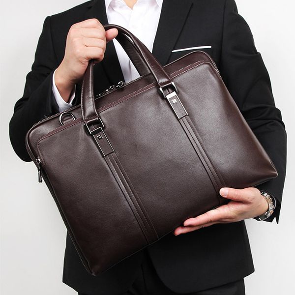 briefcases luxury genuine leather briefcase men business bag 15.6" lap14 male office document file case shoulder 230302
briefcases luxury genuine leather briefcase men business bag 15.6" lap14 male office document file case shoulder 230302