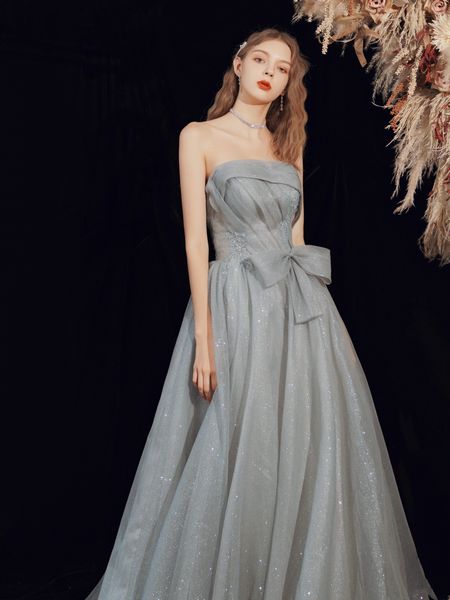 gray blue evening dress sleeveless sequin bow sash tulle pleated a-line backless floor-length party celebrity formal gown, Black;red
gray blue evening dress sleeveless sequin bow sash tulle pleated a-line backless floor-length party celebrity formal gown, Black;red