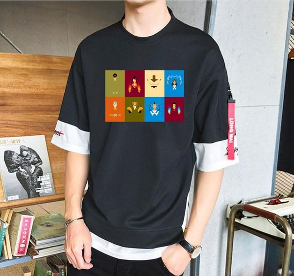 men's t shirts anime avatar t-shirt manga streetwear casual short sleeve teenagers cosplay shirt, White;black
men's t shirts anime avatar t-shirt manga streetwear casual short sleeve teenagers cosplay shirt, White;black