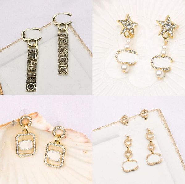 20style 18k gold plated dangle earring luxury brand designers double letters stud geometric round women crystal rhinestone pearl wedding par, Silver
20style 18k gold plated dangle earring luxury brand designers double letters stud geometric round women crystal rhinestone pearl wedding par, Silver