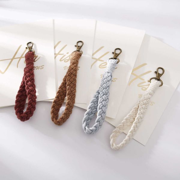 key rings new hand woven keychain classic diy cotton rope crochet key strap lanyard ornament k5069 r230301, Slivery;golden
key rings new hand woven keychain classic diy cotton rope crochet key strap lanyard ornament k5069 r230301, Slivery;golden