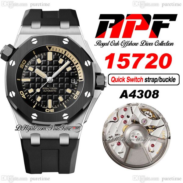 apf 1572 a4308 automatic mens watch 42 ceramic bezel black dial yellow stick markers rubber strap with functional quick removal endlinks sup, Slivery;brown
apf 1572 a4308 automatic mens watch 42 ceramic bezel black dial yellow stick markers rubber strap with functional quick removal endlinks sup, Slivery;brown