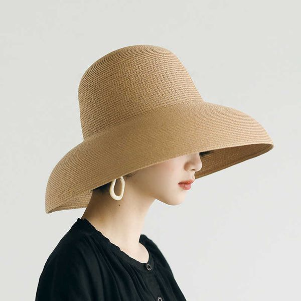 wide brim hats women straw hat female summer large brim sun hats retro hepburn holiday foldable beach sun protection hats j230301, Blue;gray
wide brim hats women straw hat female summer large brim sun hats retro hepburn holiday foldable beach sun protection hats j230301, Blue;gray