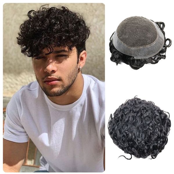 mens weave hair unit black men 100% human hair 20mm curly mens hair system for men french lace with 1 inches pu coated perimeter
mens weave hair unit black men 100% human hair 20mm curly mens hair system for men french lace with 1 inches pu coated perimeter