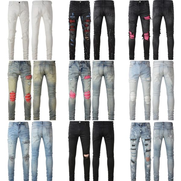 designer washed purple for stretch skinny stacked embroidery ripped slim high street 23ss straight streetwear legged, Blue
designer washed purple for stretch skinny stacked embroidery ripped slim high street 23ss straight streetwear legged, Blue