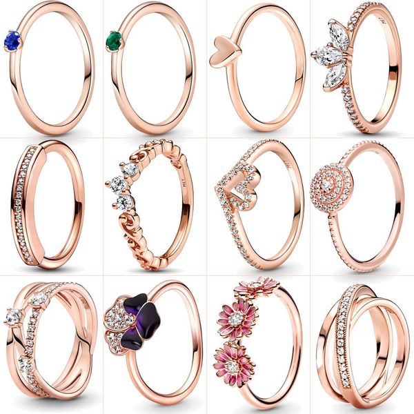 925 silver women fit pandora ring original heart crown fashion rings rose gold plated zircon sparkling princess wishbone heart, Slivery;golden
925 silver women fit pandora ring original heart crown fashion rings rose gold plated zircon sparkling princess wishbone heart, Slivery;golden