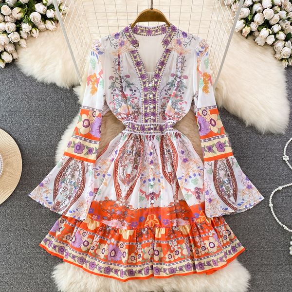spring and autumn 2023 vintage court style dress temperament speaker long-sleeved v-neck waist show thin a-print chiffon dress, Black;gray
spring and autumn 2023 vintage court style dress temperament speaker long-sleeved v-neck waist show thin a-print chiffon dress, Black;gray