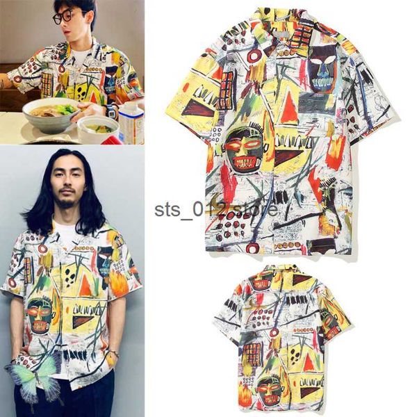 men's casual shirts wacko maria full print graffiti hawaiian hip hop short sleeve shirt t230303, White;black
men's casual shirts wacko maria full print graffiti hawaiian hip hop short sleeve shirt t230303, White;black