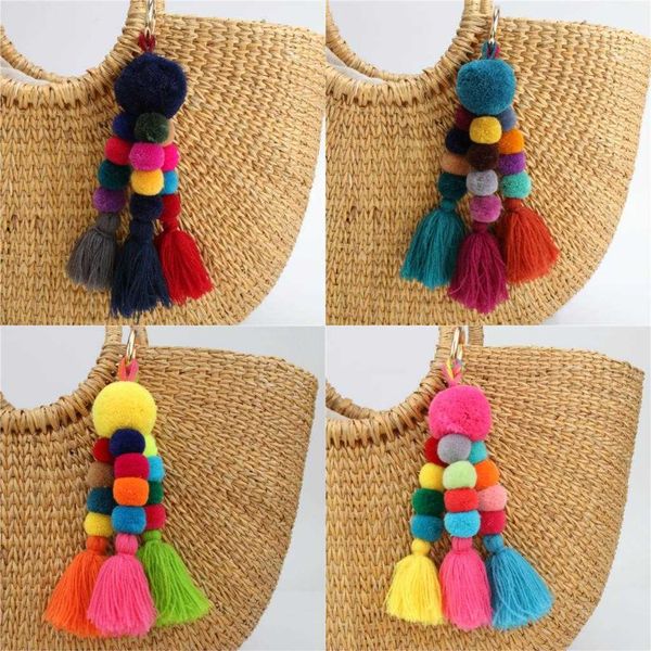key rings 1pc bohemian accessories handmade keychain beads chain pompom hand bag hanging key chains for new year gift r230301, Slivery;golden
key rings 1pc bohemian accessories handmade keychain beads chain pompom hand bag hanging key chains for new year gift r230301, Slivery;golden