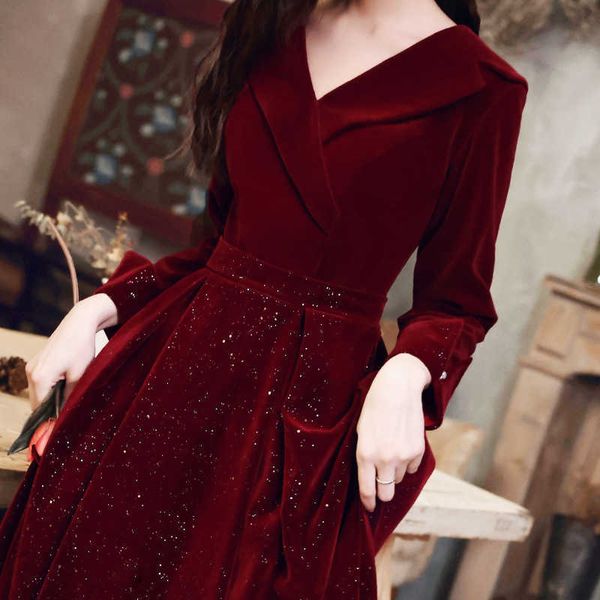 women's clothing runway dresses wedding bride 20233 veet red evening dresses women's party long sleeve temperament spring autumn w, Black;gray
women's clothing runway dresses wedding bride 20233 veet red evening dresses women's party long sleeve temperament spring autumn w, Black;gray