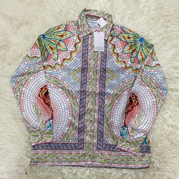men's polos casablanca hawaii 100 silk full print men women long sleeve leisure shirt 230303, White;black
men's polos casablanca hawaii 100 silk full print men women long sleeve leisure shirt 230303, White;black
