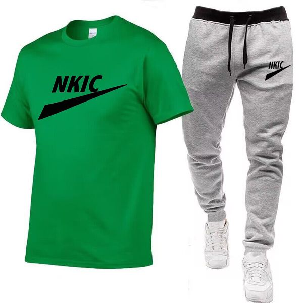 new summer clothes fashion man tracksuits brand logo print solid color sleeve t shirt trousers suit long pants street clothes men clothing s, Gray
new summer clothes fashion man tracksuits brand logo print solid color sleeve t shirt trousers suit long pants street clothes men clothing s, Gray