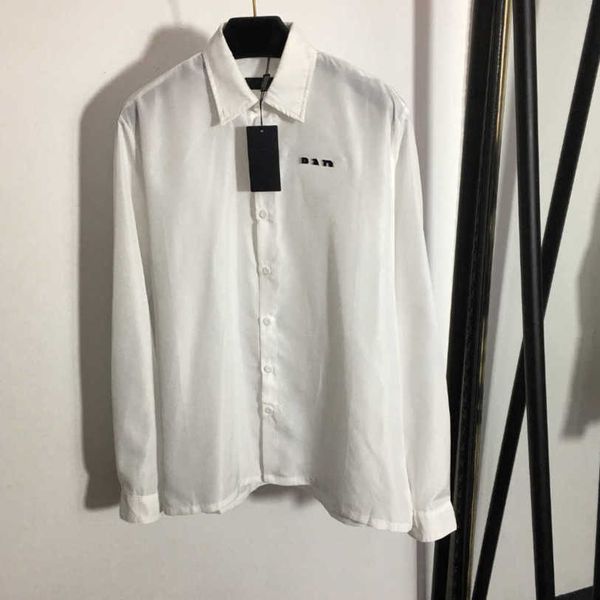 23ss women designer brand shirt chest pocket logo flocked letter lapel long sleeve shirts fashion long sleeved t-shirt base womens clothes a, White
23ss women designer brand shirt chest pocket logo flocked letter lapel long sleeve shirts fashion long sleeved t-shirt base womens clothes a, White