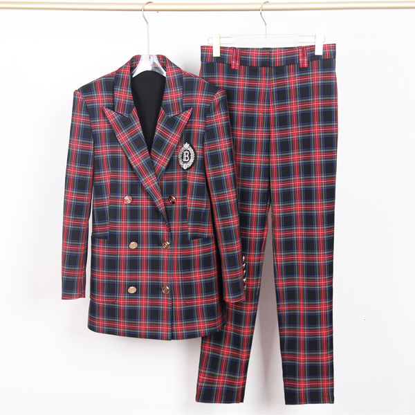 womens suits blazers autumn and winter style trousers with diamond insignia highend fabric doublebreasted small jacket 230302, White;black
womens suits blazers autumn and winter style trousers with diamond insignia highend fabric doublebreasted small jacket 230302, White;black