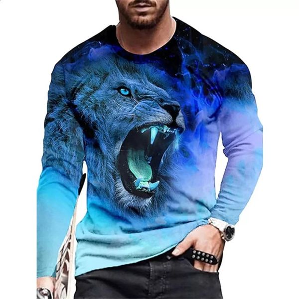 men's tshirts 3d prited lion skull design long sleeve tshirts for men autumn fashion crewneck oversized daily streetwear leisure sprots, White;black
men's tshirts 3d prited lion skull design long sleeve tshirts for men autumn fashion crewneck oversized daily streetwear leisure sprots, White;black