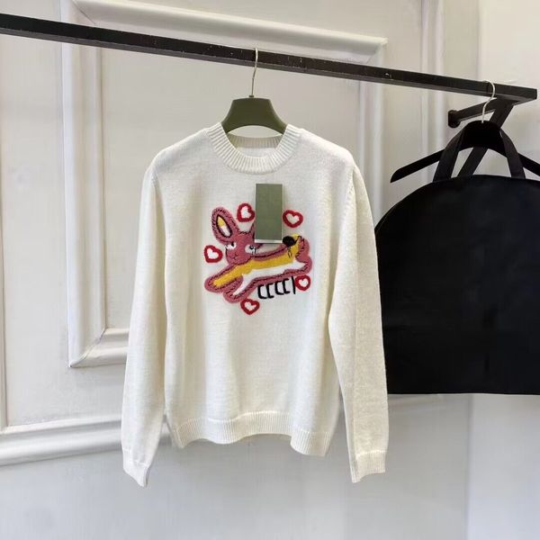 2023 bunny classic printed embroiery knitted sweater crew neck winter clothes women pull femme rabbit, White;black
2023 bunny classic printed embroiery knitted sweater crew neck winter clothes women pull femme rabbit, White;black