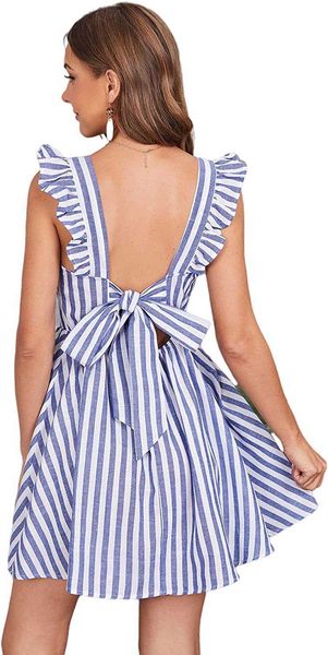 women's dresse backless skirt s ladies lace dresses tie back ruffle strap line fit short dressgla1, White;black
women's dresse backless skirt s ladies lace dresses tie back ruffle strap line fit short dressgla1, White;black