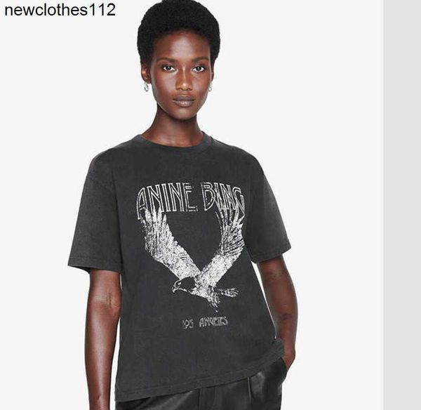 2023 anine bing niche eagle print t shirt fried snowflake color washing designer tee women new black short-sleeved t-shirt polos, White
2023 anine bing niche eagle print t shirt fried snowflake color washing designer tee women new black short-sleeved t-shirt polos, White