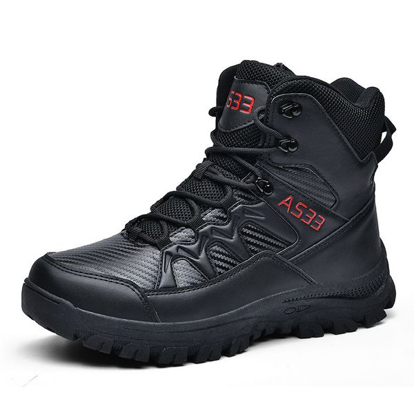 casual shoes outdoor combat anti-skid tactical boots military boots as training shoes outdoor desert mountaineering high-shoes 312, Black
casual shoes outdoor combat anti-skid tactical boots military boots as training shoes outdoor desert mountaineering high-shoes 312, Black