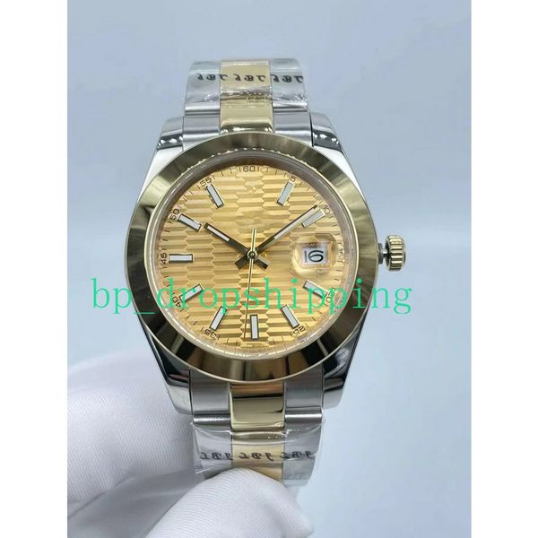super quality men's sapphire crystal 41mm/36mm automatic watch blue/white/yellow dial polished smooth bezel oyster bracelet couple watc, Slivery;brown
super quality men's sapphire crystal 41mm/36mm automatic watch blue/white/yellow dial polished smooth bezel oyster bracelet couple watc, Slivery;brown