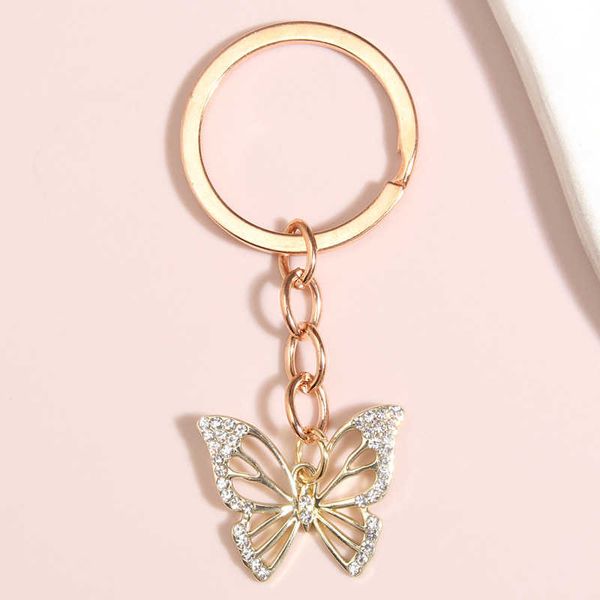 key rings cute animal keychain hollow butterfly crystal key ring enamel key chains souvenir gifts for women men diy handmade jewelry r230301, Slivery;golden
key rings cute animal keychain hollow butterfly crystal key ring enamel key chains souvenir gifts for women men diy handmade jewelry r230301, Slivery;golden