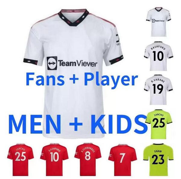 2022 2023 martinez sancho soccer jerseys maguire fernandes r. varane antony eriksen casemiro rashford men kids kits football shirt 22 23 fan, Black;yellow
2022 2023 martinez sancho soccer jerseys maguire fernandes r. varane antony eriksen casemiro rashford men kids kits football shirt 22 23 fan, Black;yellow