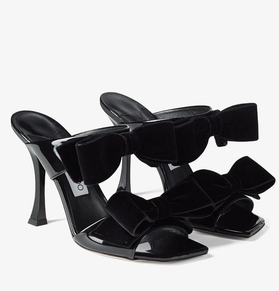 summer luxury flaca sandals shoes women stiletto heels velvet bows mules square toe slippers evening dress lady sandalias eu35-43, Black
summer luxury flaca sandals shoes women stiletto heels velvet bows mules square toe slippers evening dress lady sandalias eu35-43, Black