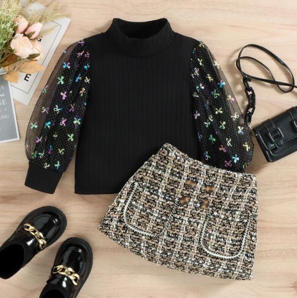 toddler baby kid girl clothes set patchwork bow mesh knitted sweater with long sleeves short skirt children girls costumes summer, White
toddler baby kid girl clothes set patchwork bow mesh knitted sweater with long sleeves short skirt children girls costumes summer, White