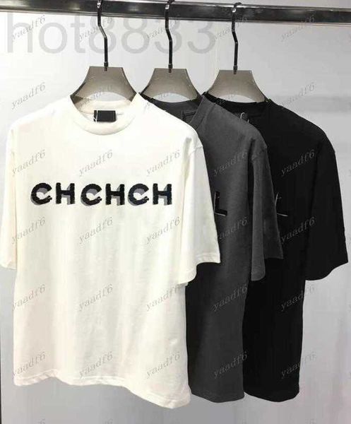 women's t-shirt designer spring/summer t shirt double cotton fabric soft and comfortable classic letters layer three-dimensional fleece, White
women's t-shirt designer spring/summer t shirt double cotton fabric soft and comfortable classic letters layer three-dimensional fleece, White