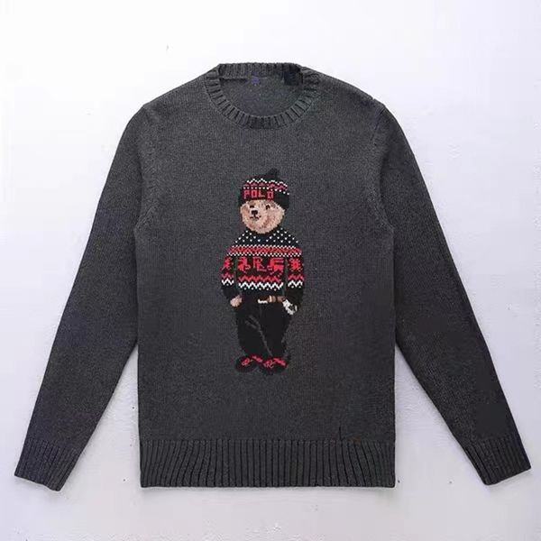 men's sweaters rl cartoon bear long sleeved pullover fashion street casual pull homme men drop 230303, White;black
men's sweaters rl cartoon bear long sleeved pullover fashion street casual pull homme men drop 230303, White;black
