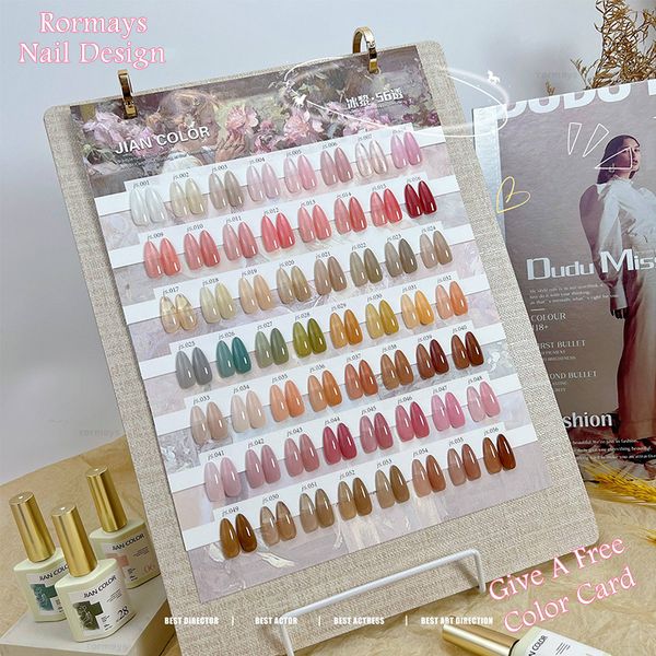rormays 56 color set jelly gel nail polish translucent skin semi permanent gel varnish uv led 15ml nail salon gel factory wholesale
rormays 56 color set jelly gel nail polish translucent skin semi permanent gel varnish uv led 15ml nail salon gel factory wholesale