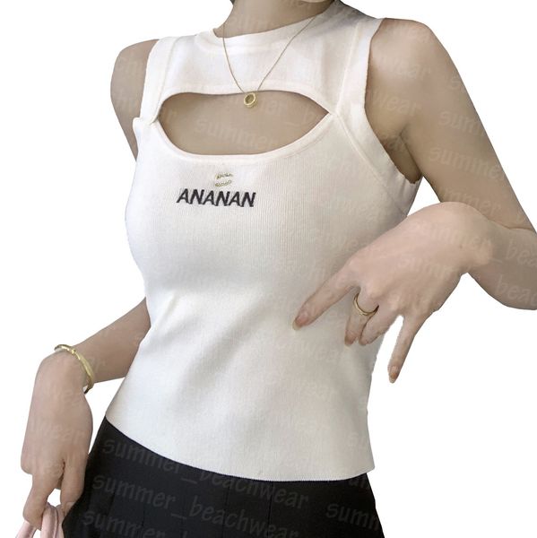 hollow tees women summer knitting tee embroidered letter knit sleeveless knits vest, White
hollow tees women summer knitting tee embroidered letter knit sleeveless knits vest, White