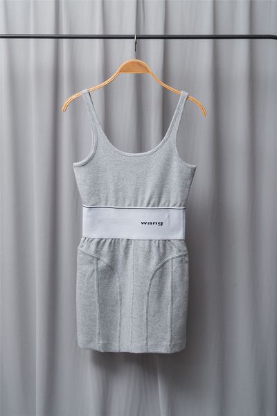 casual dresses aw wang letter slim suspender women s waist thin elastic tank dress 230303, Black;gray
casual dresses aw wang letter slim suspender women s waist thin elastic tank dress 230303, Black;gray