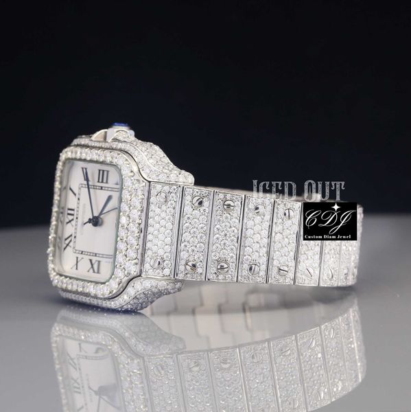 2023moissanite diamond watch brand luxury bling hip hop watch pass diamond tter iced out diamond moissanite, Silver
2023moissanite diamond watch brand luxury bling hip hop watch pass diamond tter iced out diamond moissanite, Silver