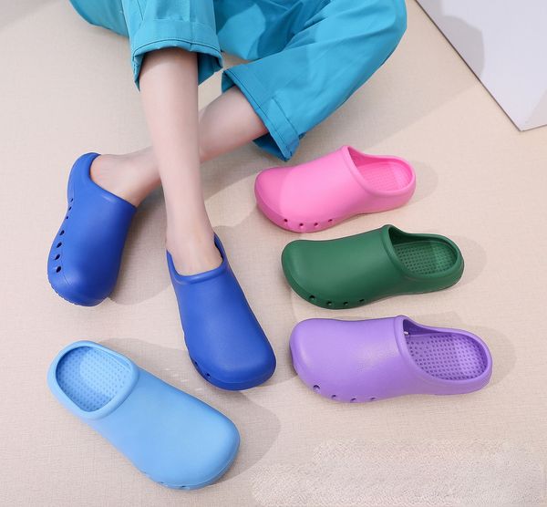 slippers work shoes laboratory for men and women eva toe cap sandals nonslip protective antineedle hole 230302, Black
slippers work shoes laboratory for men and women eva toe cap sandals nonslip protective antineedle hole 230302, Black
