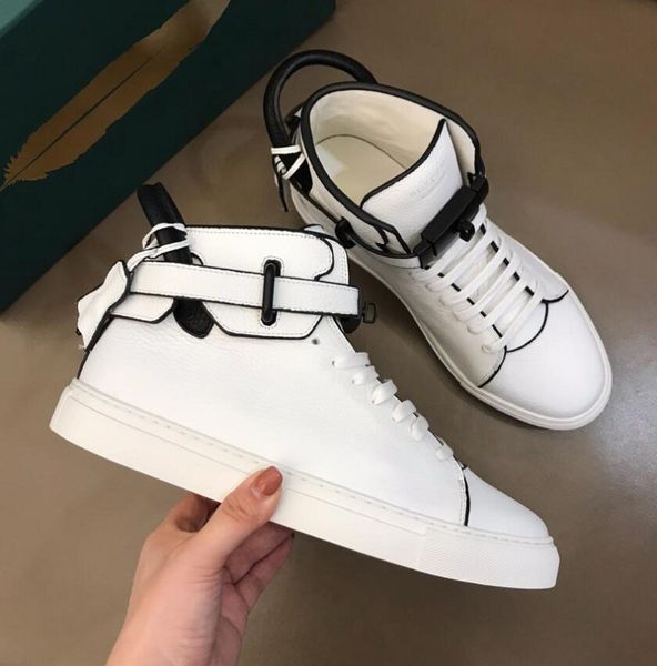 100mm belted high-sneakers shoes gold plated hardware lock full-grain skateboard walking italian calf leather perfect brand men designer, Black
100mm belted high-sneakers shoes gold plated hardware lock full-grain skateboard walking italian calf leather perfect brand men designer, Black