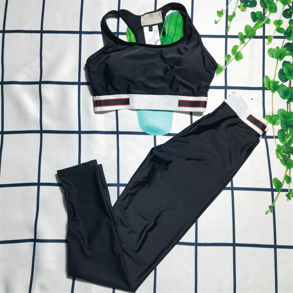 women's two piece pants gym set tracksuits black small letter yoga workout clothes wear sports legging fitness bra crop y270h, White
women's two piece pants gym set tracksuits black small letter yoga workout clothes wear sports legging fitness bra crop y270h, White