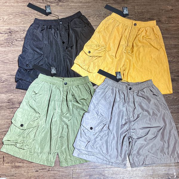 men's shorts summer metal nylon shorts embroidered double pocket casual women can wear beach pants 2023 230303, White;black
men's shorts summer metal nylon shorts embroidered double pocket casual women can wear beach pants 2023 230303, White;black
