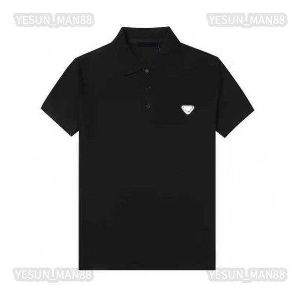 luxury prad designer polo shirt classic t shirt inverted triangle black label printed mens and womens summer breathable cotton loose tee, White;black
luxury prad designer polo shirt classic t shirt inverted triangle black label printed mens and womens summer breathable cotton loose tee, White;black
