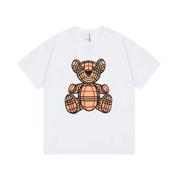 women t shirt brand designer spring and summer cotton t-shirt leisure round neck pullover slim fit short sleeve couple fashion bear print, White
women t shirt brand designer spring and summer cotton t-shirt leisure round neck pullover slim fit short sleeve couple fashion bear print, White