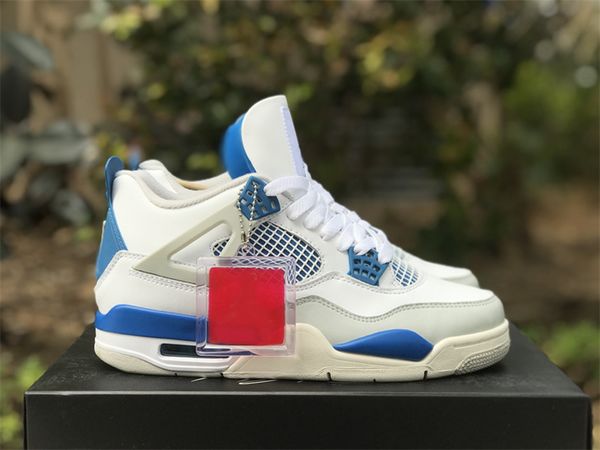 4 4s basketball shoes mens womens white military blue neutral grey sneakers size 36-47.5, Red;white
4 4s basketball shoes mens womens white military blue neutral grey sneakers size 36-47.5, Red;white
