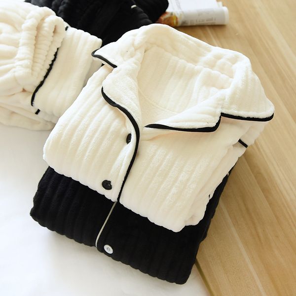 women's sleepwear warm coral fleece autumn winter pajamas women flannel thickening couple long-sleeved lapel home service men's sl, Black;red
women's sleepwear warm coral fleece autumn winter pajamas women flannel thickening couple long-sleeved lapel home service men's sl, Black;red