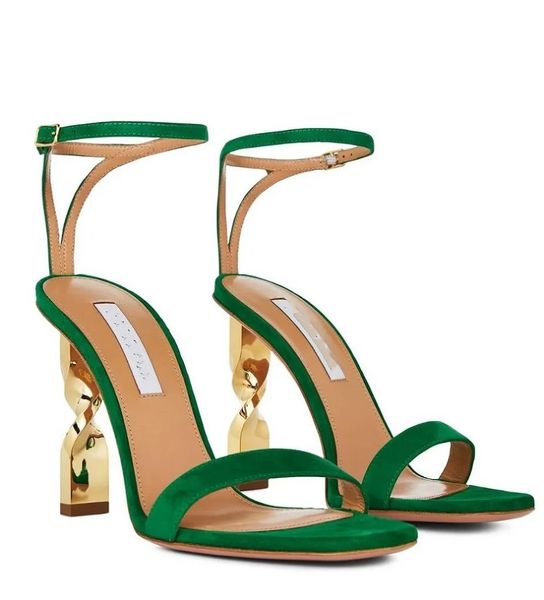 everyday wear twist leather sandals shoes for women strappy design golden twisted stilleto heels summer aquazzur party wedding footwear, Black
everyday wear twist leather sandals shoes for women strappy design golden twisted stilleto heels summer aquazzur party wedding footwear, Black