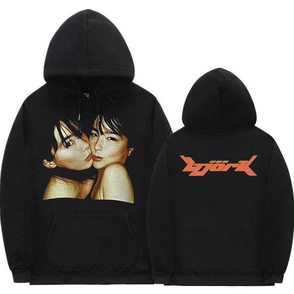 men's hoodies sweatshirts 1990 bjork heavy concert vintage hoodie hip hop music album double sided print oversized streetwear clothes 2, Black
men's hoodies sweatshirts 1990 bjork heavy concert vintage hoodie hip hop music album double sided print oversized streetwear clothes 2, Black