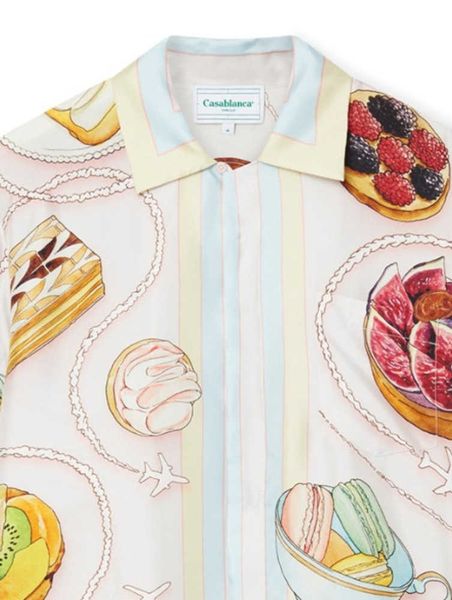 23ss new casablanca silk casual shirt men and women dreamy dessert sicilian same fashion brand long-sleeved shirt, White;black
23ss new casablanca silk casual shirt men and women dreamy dessert sicilian same fashion brand long-sleeved shirt, White;black