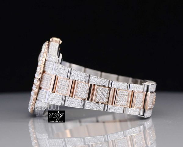 2023luxury hip hop men's iced out bust down two tone custom watch wholale moissanite diamond han, Slivery;brown
2023luxury hip hop men's iced out bust down two tone custom watch wholale moissanite diamond han, Slivery;brown