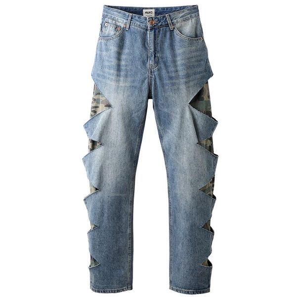 camouflage washed blue jeans men's plus size pants straight ripped casual loose denim trousers hip hop cargo, Black;brown
camouflage washed blue jeans men's plus size pants straight ripped casual loose denim trousers hip hop cargo, Black;brown