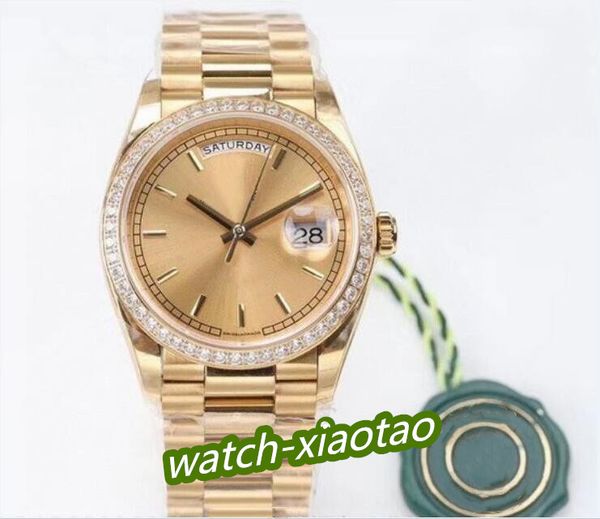 automatic watch mens women's 36mm presidential yellow gold champagne diamond dial bezel 128348 128345 factory waterproof mechanical wat, Slivery;brown
automatic watch mens women's 36mm presidential yellow gold champagne diamond dial bezel 128348 128345 factory waterproof mechanical wat, Slivery;brown